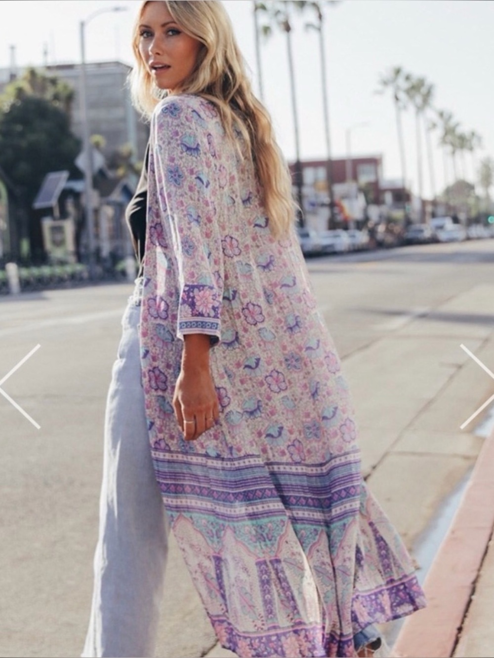 Spell & The Gypsy Poinciana Duster - Lilac NWT Top- size M/L